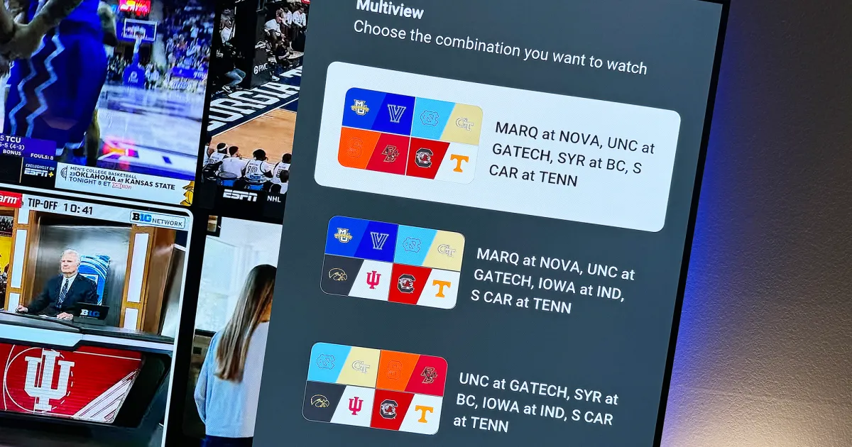 Featured image for "Customizable Multiview: YouTube TV's Solution for Sports Fans"