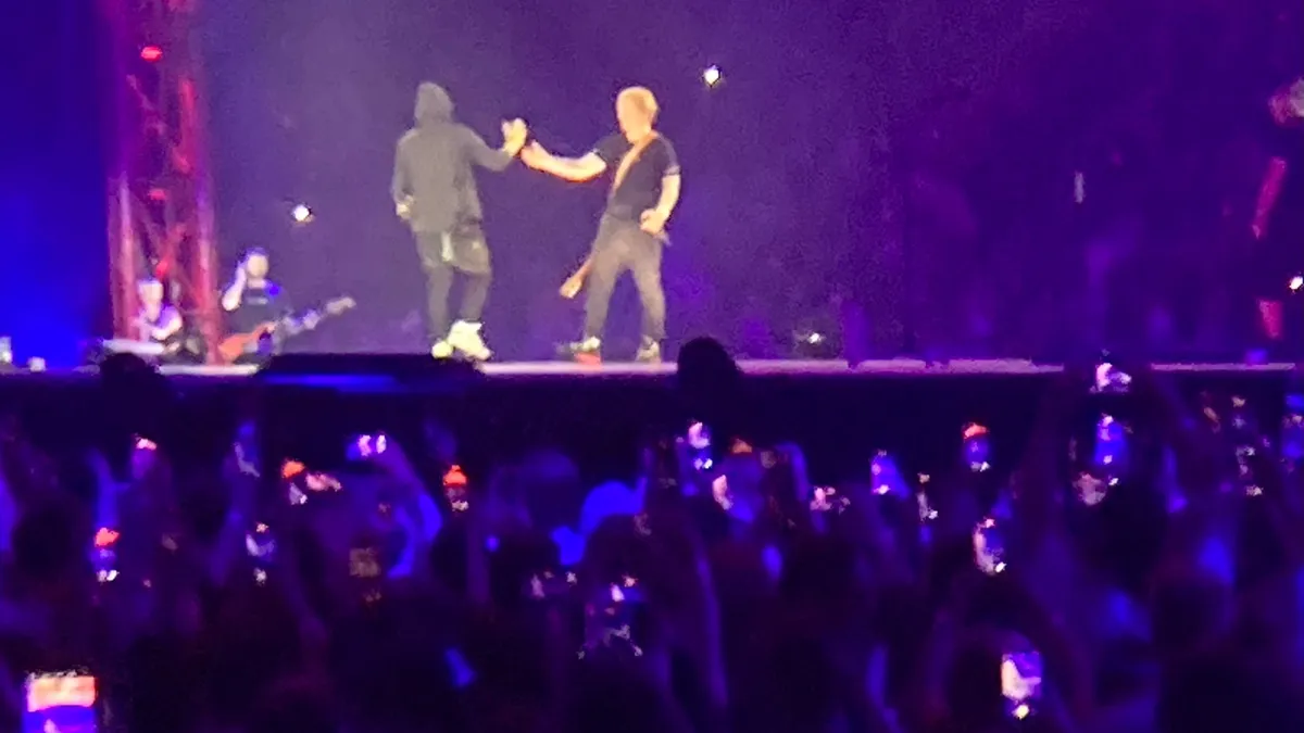 Eminem Surprises Fans, Joins Ed Sheeran Onstage in Detroit