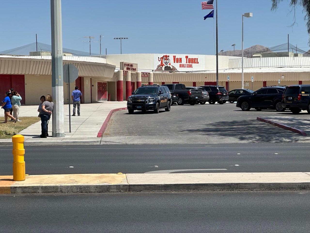 School Monitor Shot at Las Vegas Middle School Campus