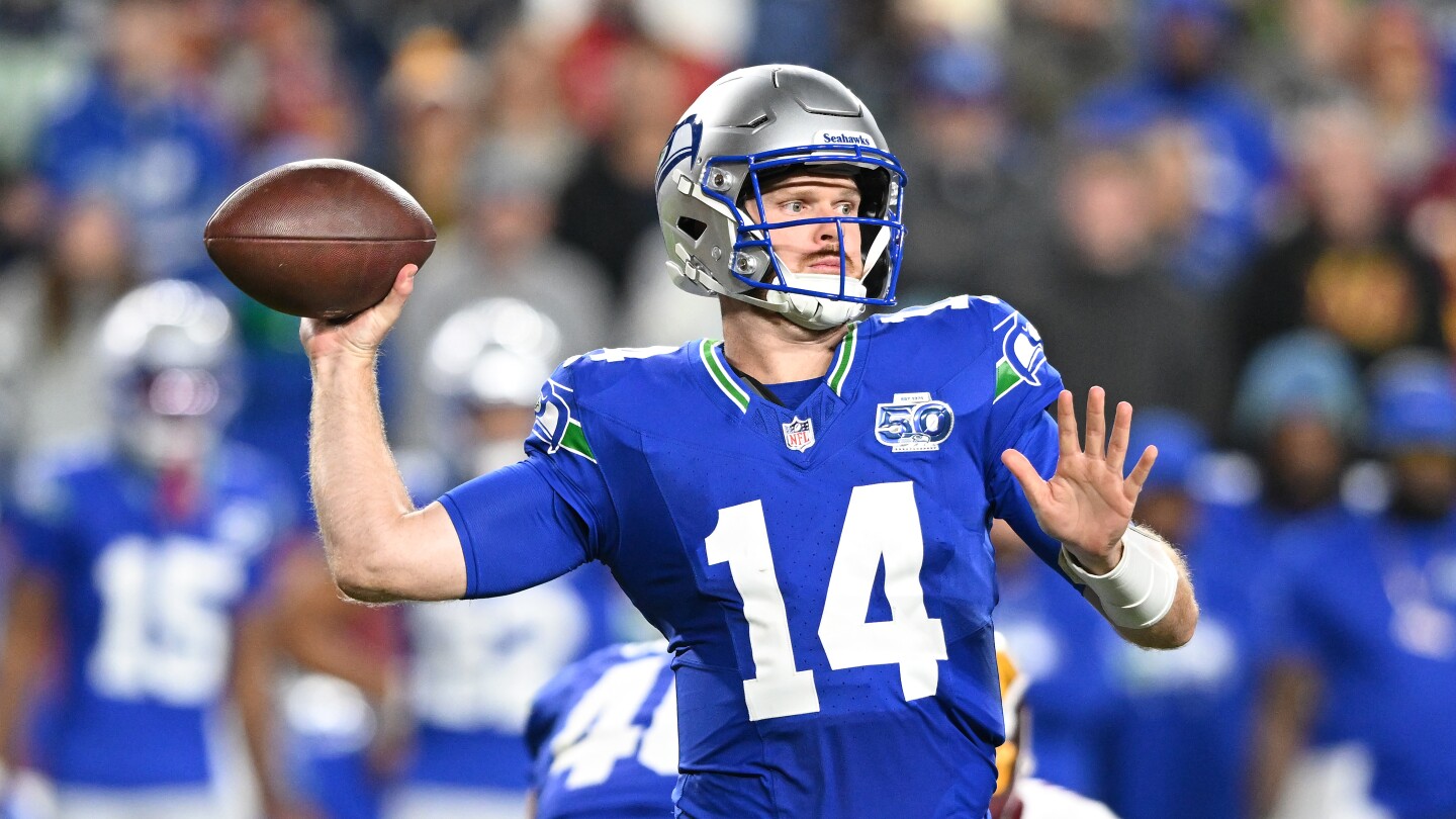 Featured image for Sam Darnold Shines as Seahawks Dominate Commanders 38-14