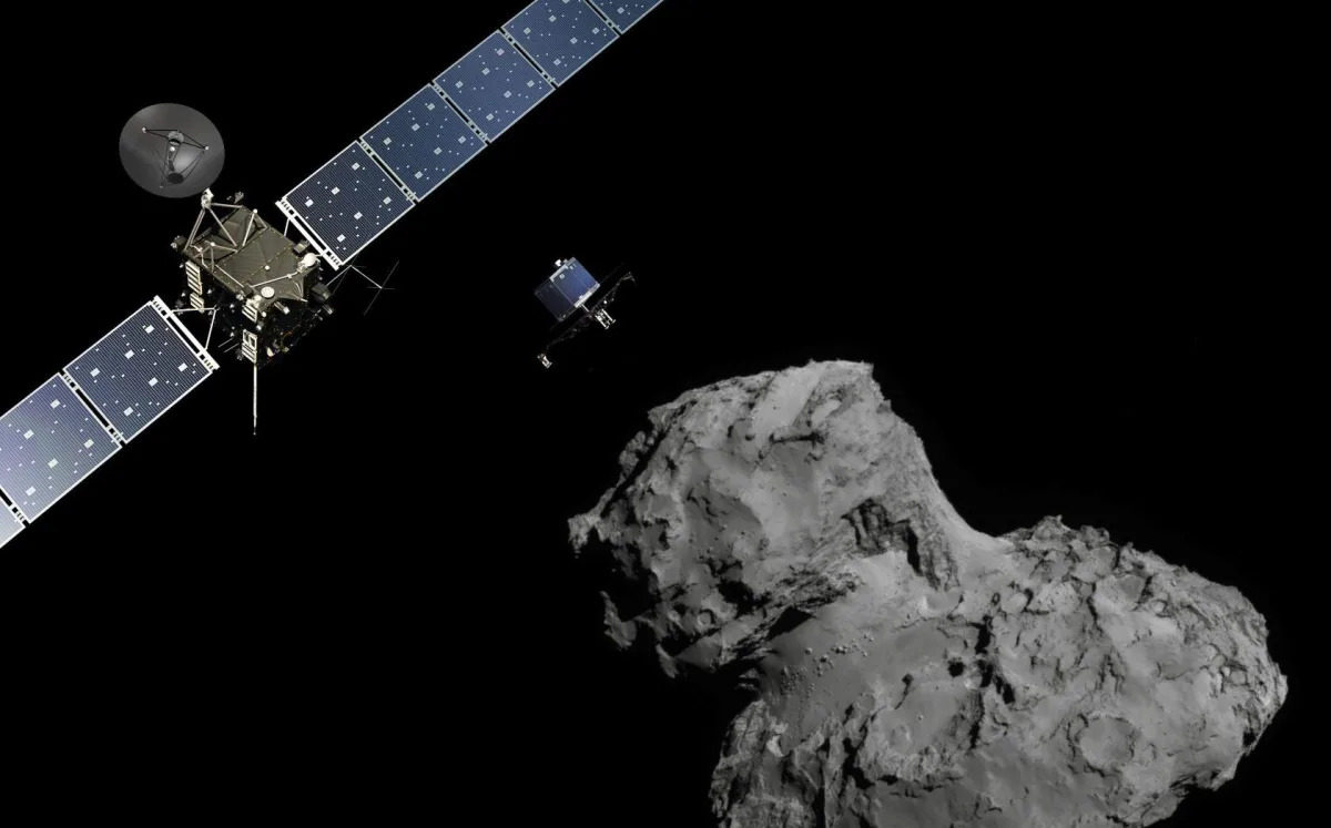 Featured image for "Rosetta Orbiter Upgraded with Bullet-Proof 'Vest' for Comet Mission"