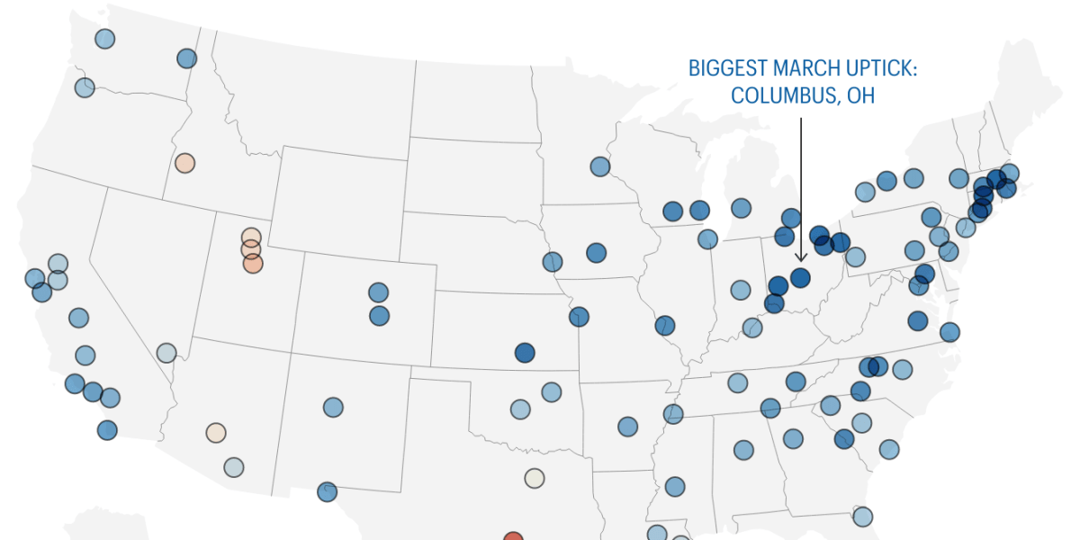 Featured image for Home prices continue to climb amid inventory shortage and competitive spring market.
