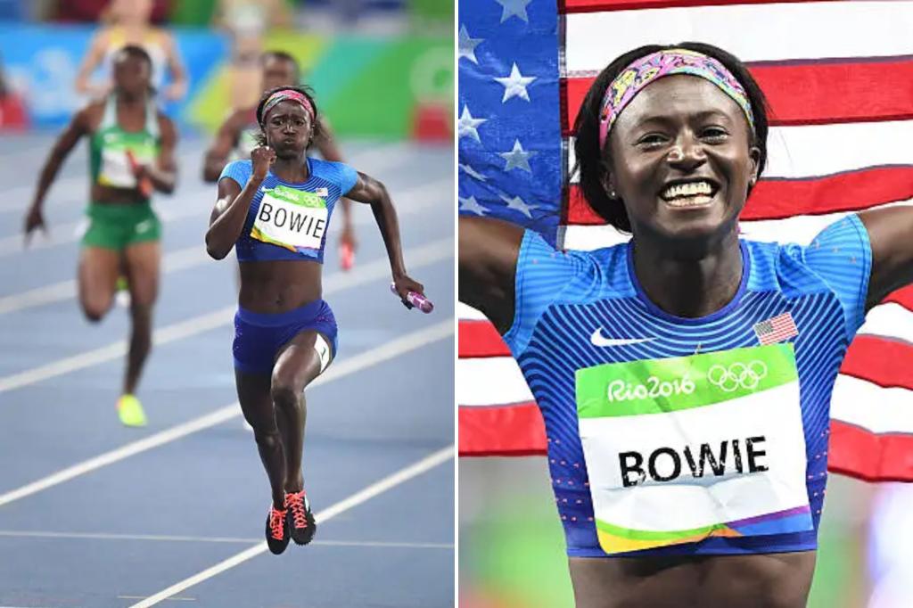 Featured image for Olympian Tori Bowie's Tragic Death During Childbirth Shocks Teammates.