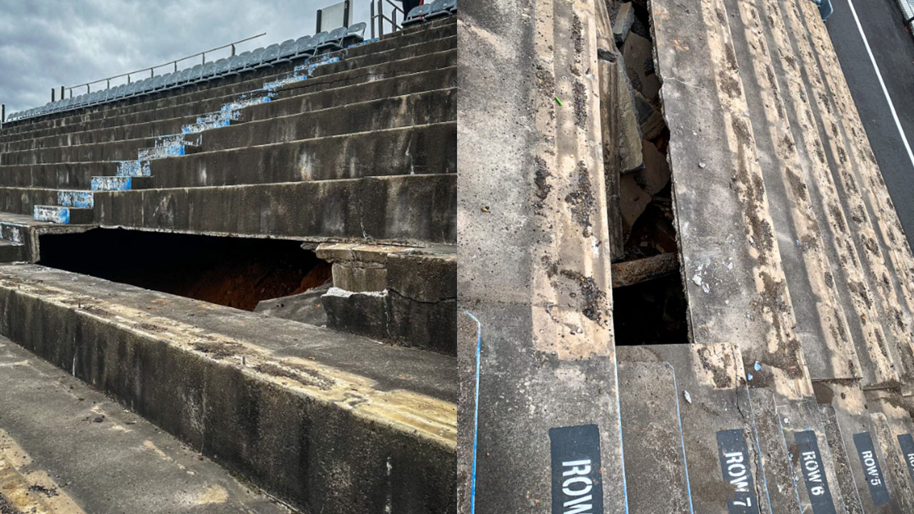 Featured image for "Mysterious Moonshine Cave Uncovered Beneath North Wilkesboro Speedway Stands"