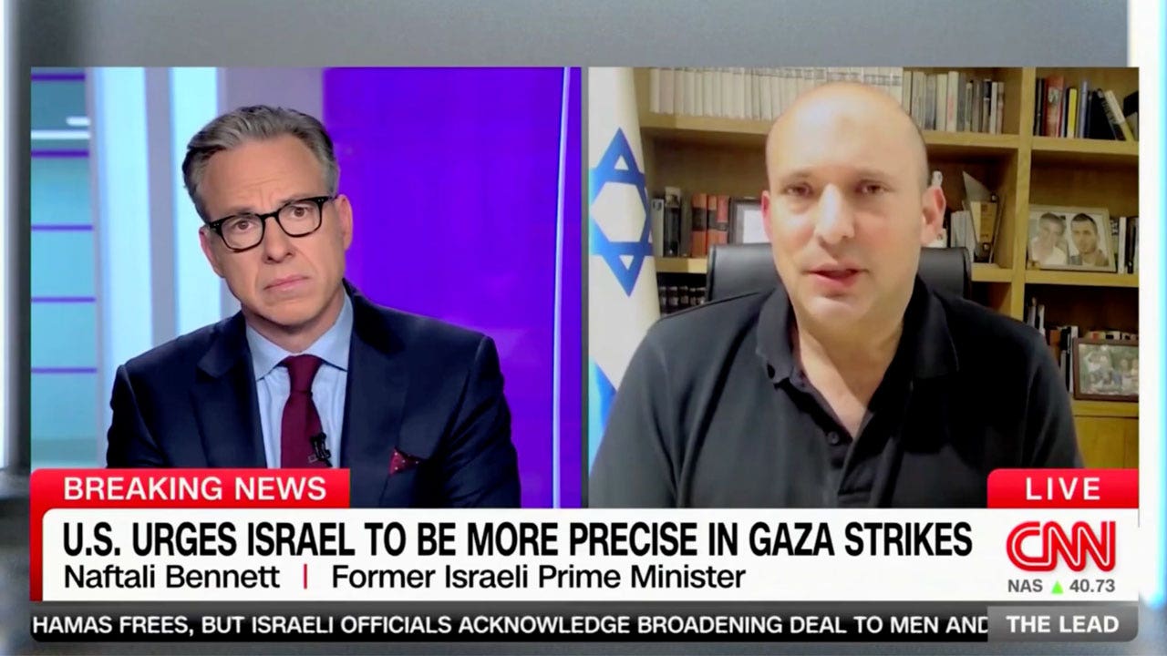 Israeli PM Naftali Bennett stands firm against CNN's questioning on Gaza civilian deaths and calls for IDF action against Hamas