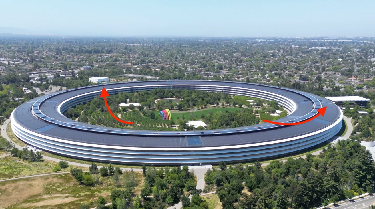Featured image for Apple Park expands for WWDC headset demos.