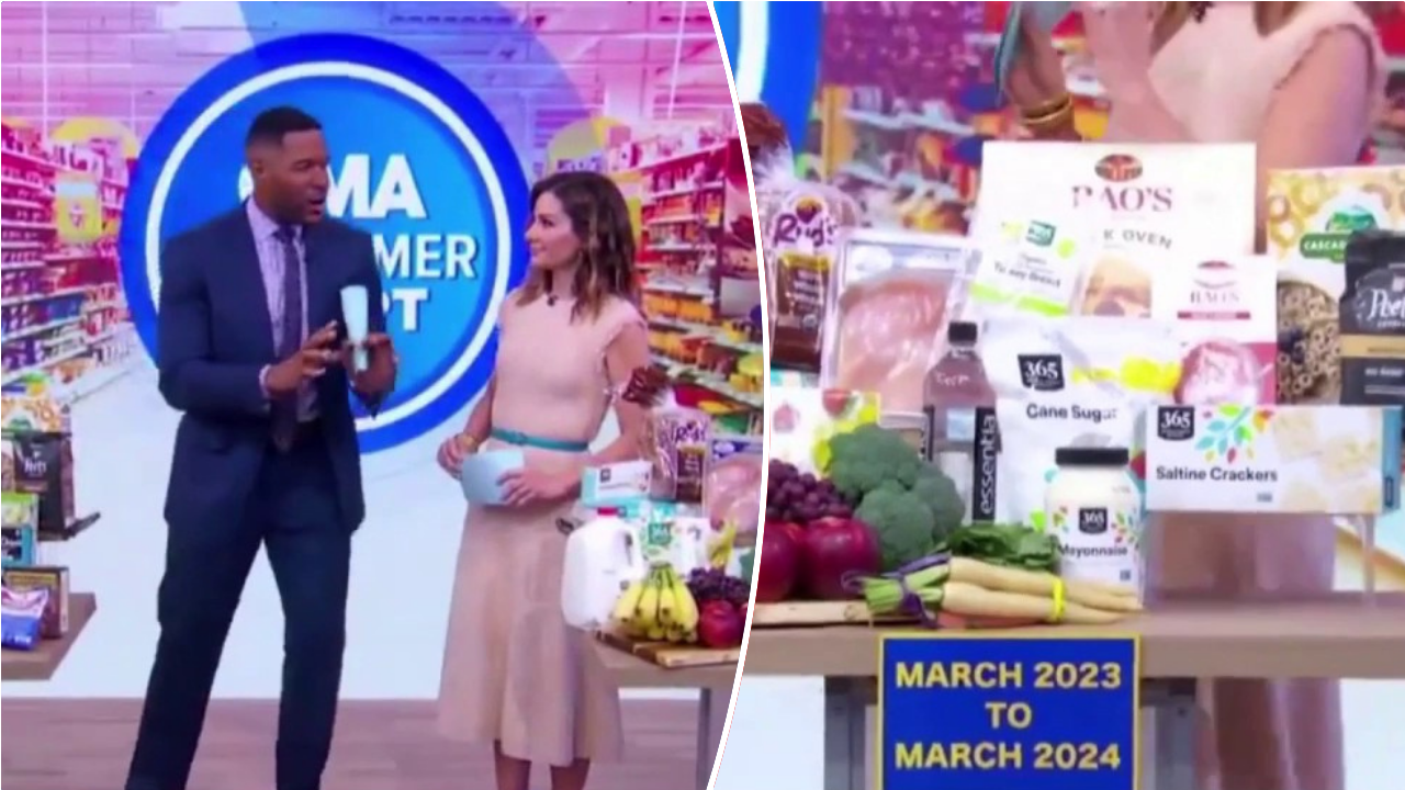"Shocking Visual Demonstration: Grocery Prices Surge Over Last Four Years"