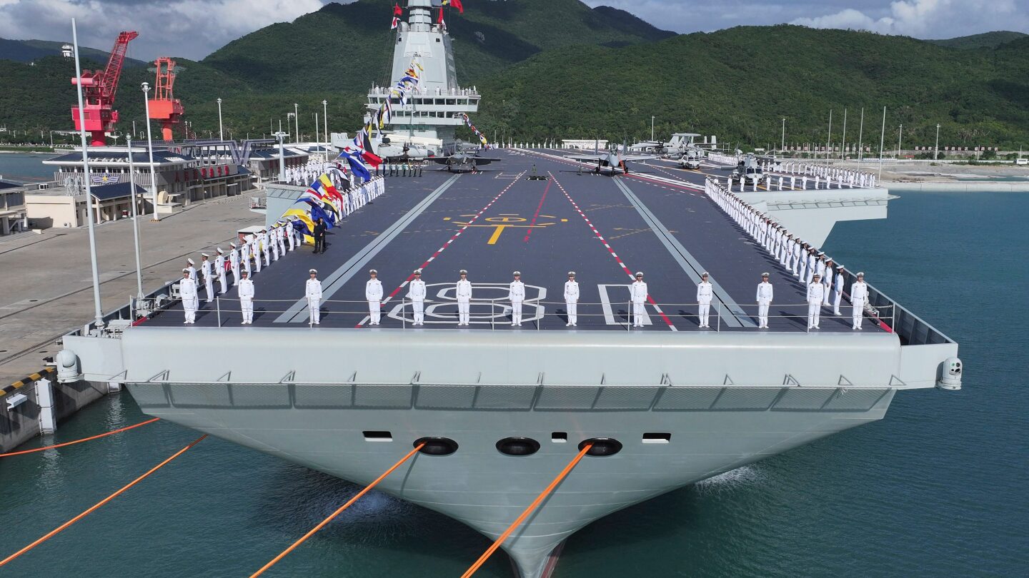 Featured image for China's Fujian Aircraft Carrier Boosts Naval Power in Pacific