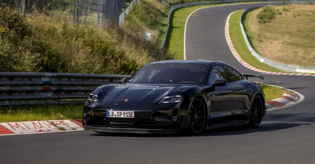 "Porsche Taycan Dethrones Tesla Model S Plaid with Record-Breaking Nürburgring Lap"