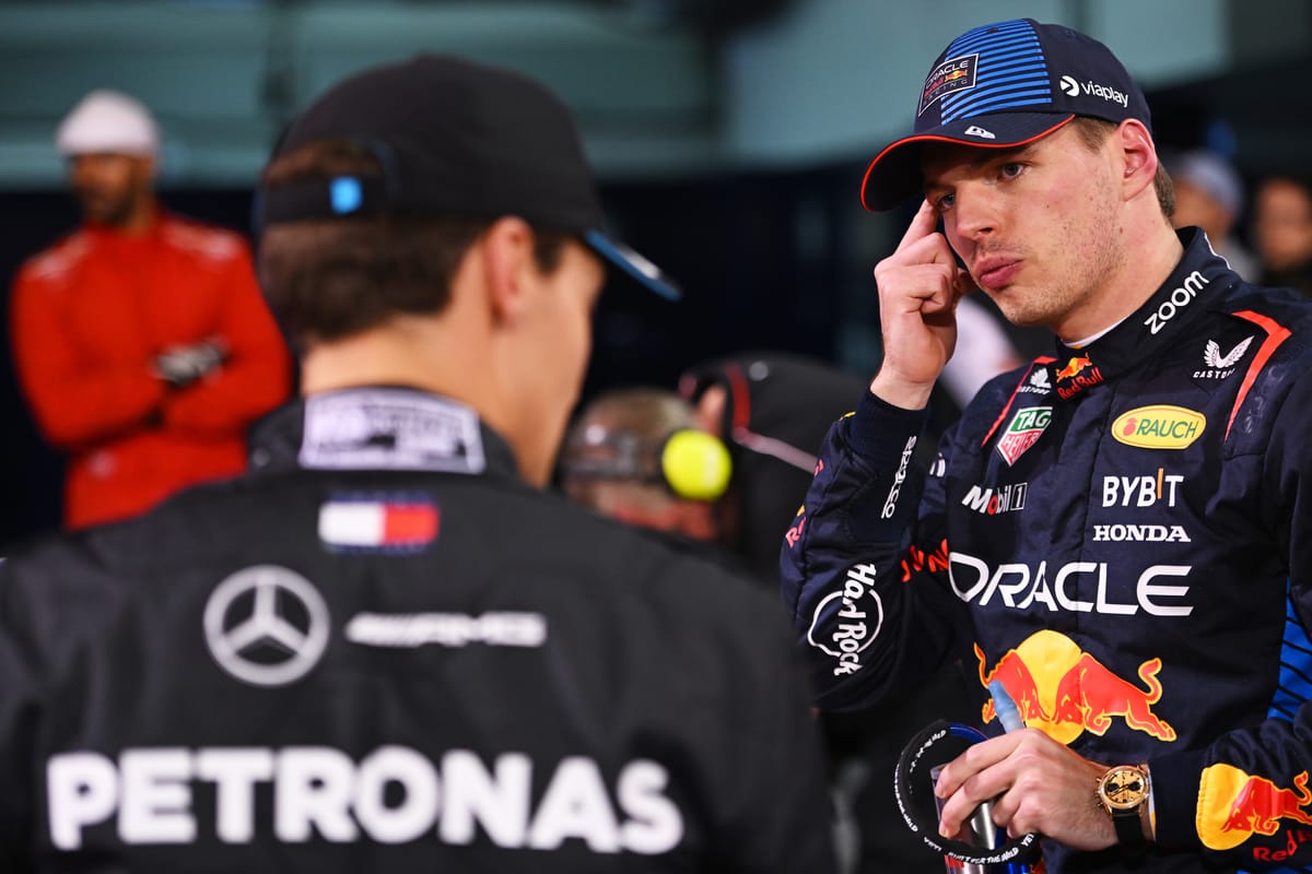 Featured image for Verstappen and Russell's F1 Feud Escalates with Accusations and Insults