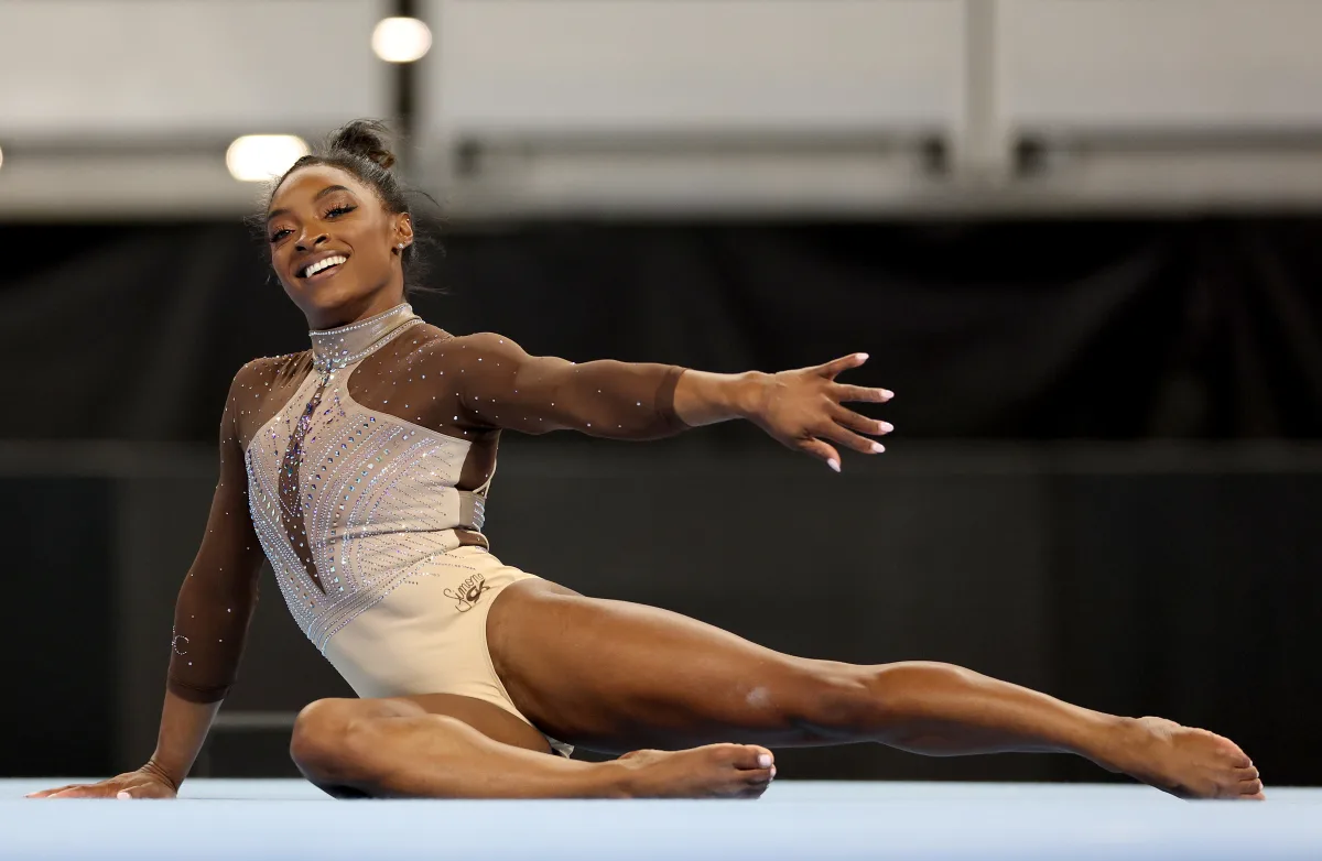 Featured image for Simone Biles Secures Record 9th U.S. All-Around Title Ahead of Paris Olympics