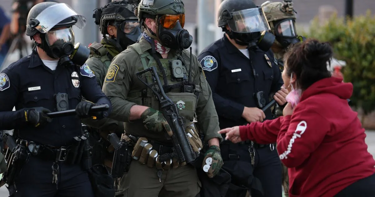 Featured image for Santa Ana protest ends with protester permanently blinded by DHS round