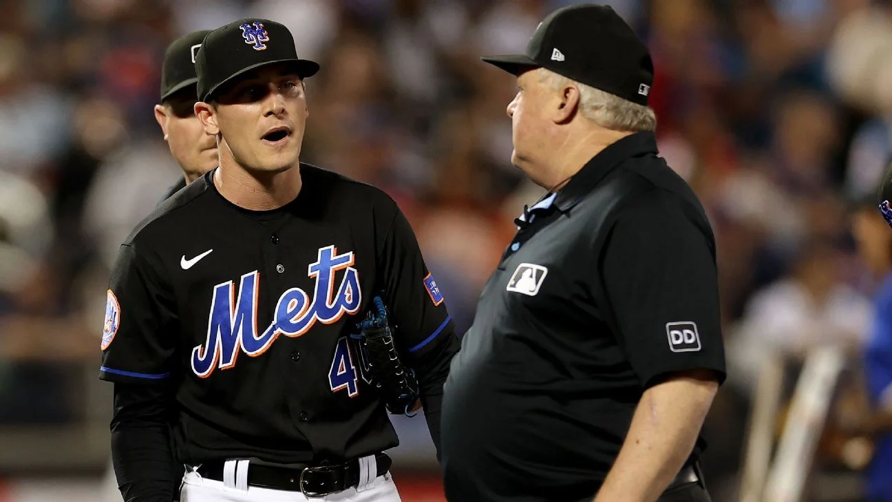 Mets' Drew Smith ejected for failing substance check.