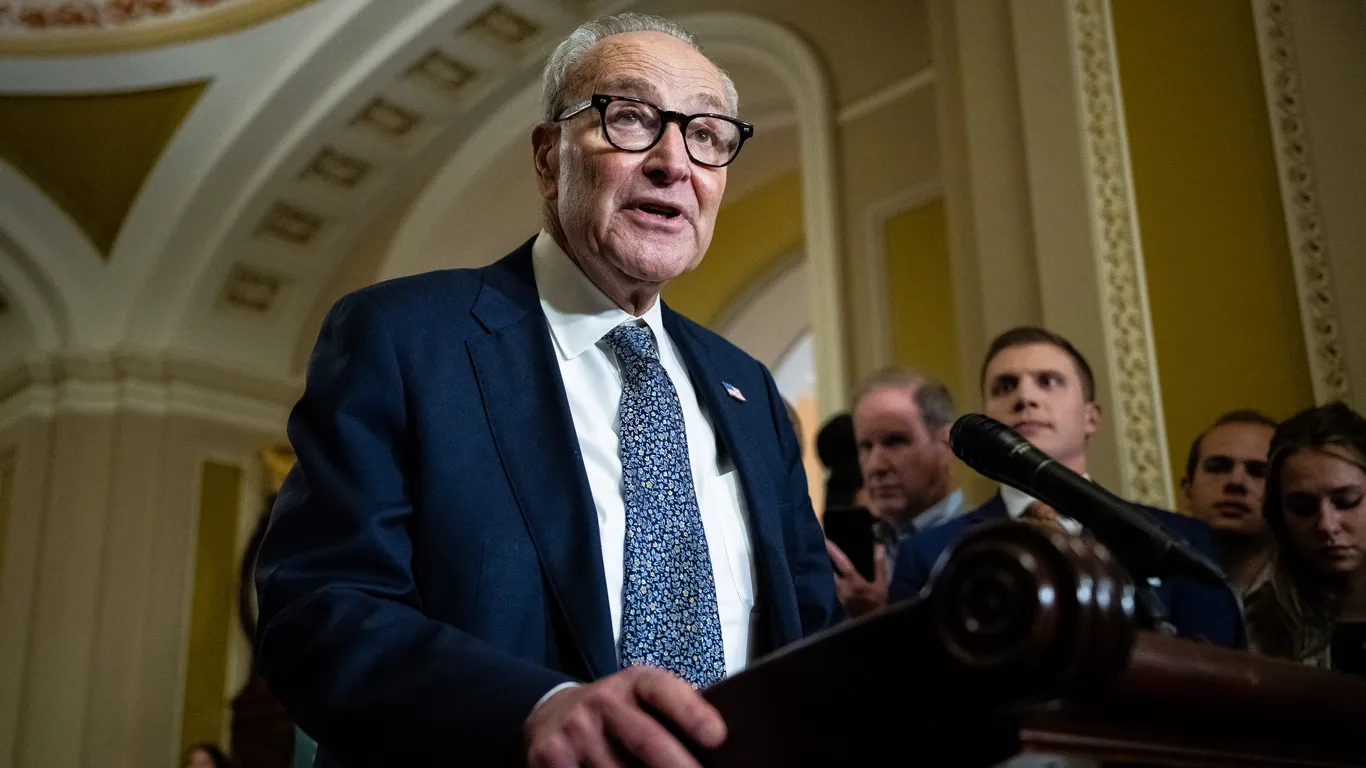 Schumer Leads Democrats in High-Stakes Shutdown Fight