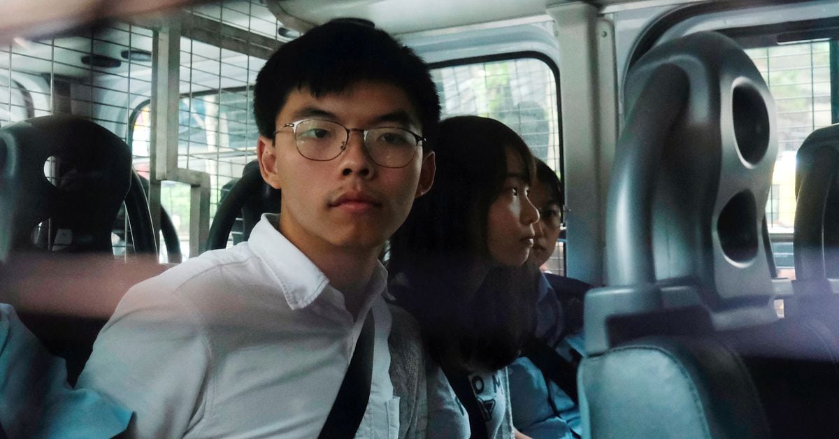 Hong Kong activist Joshua Wong sentenced to 3 months in prison for data leak.
