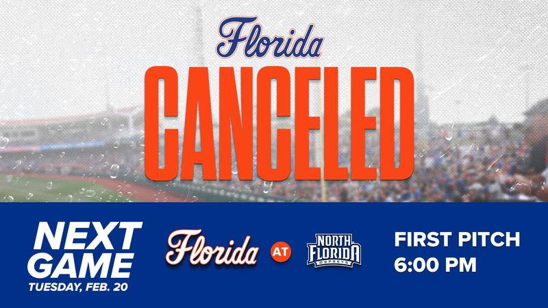 Featured image for Weekend Washout: Florida Baseball and Softball Games Canceled due to Weather
