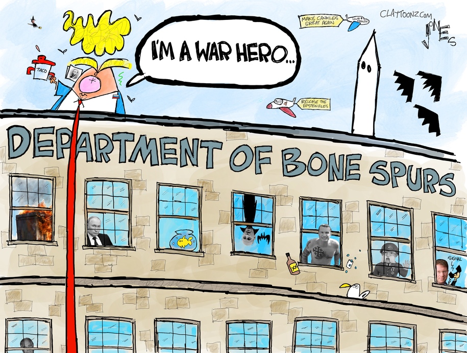 Featured image for Cartoon Highlights Bone Spur Issues in Department