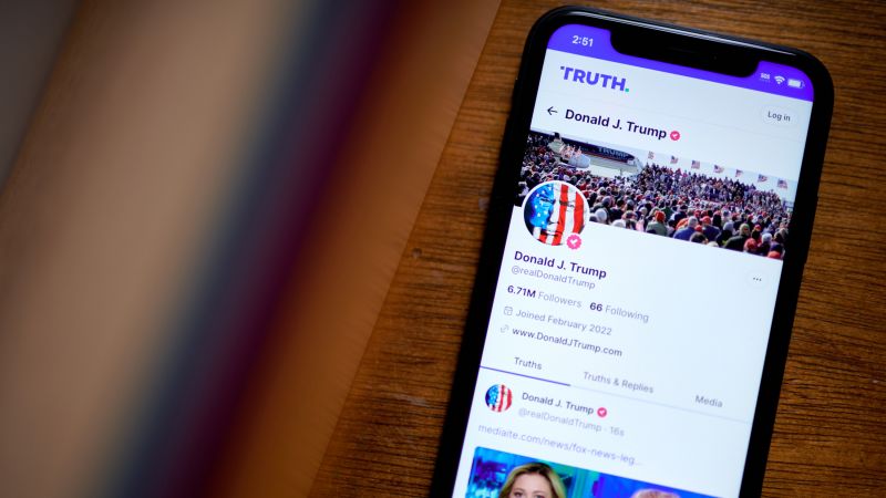 "Trump's Truth Social Struggles as DWAC Stock Drops Amid Billionaire Backing"