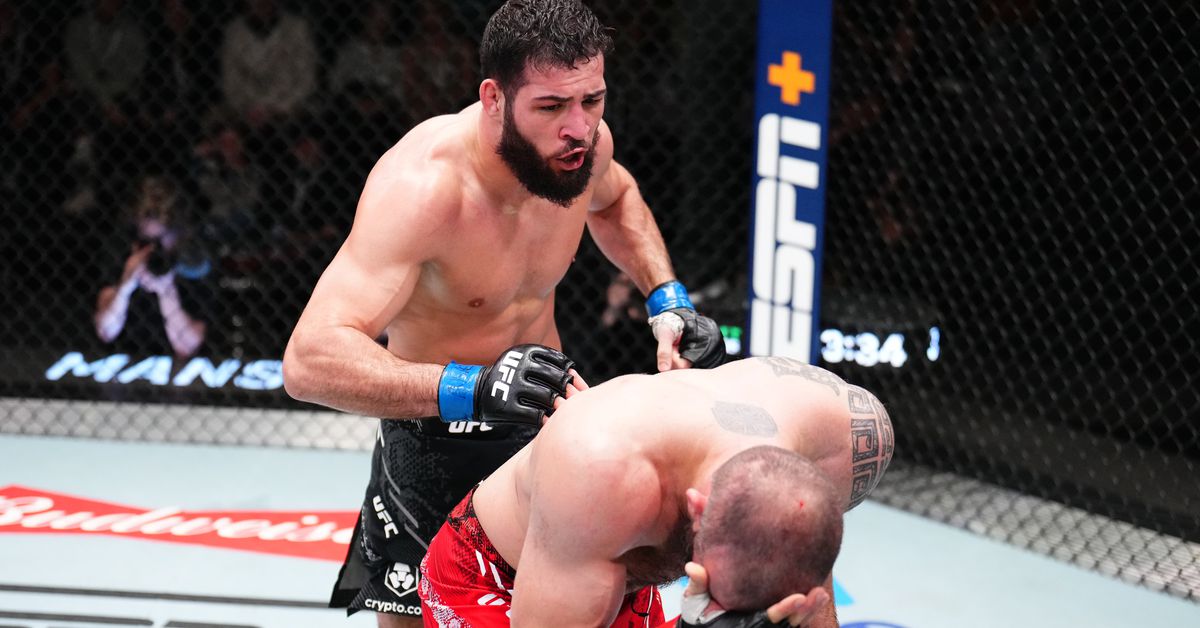 Featured image for "Nassourdine Imavov Claims Victory Over Roman Dolidze in UFC Vegas 85 Main Event, Sparks Verbal Battle with Chris Curtis"