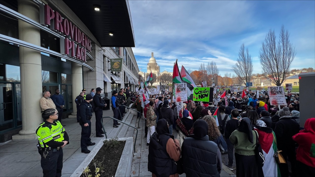 "Pro-Palestine Demonstrations Disrupt Providence, Rhode Island"