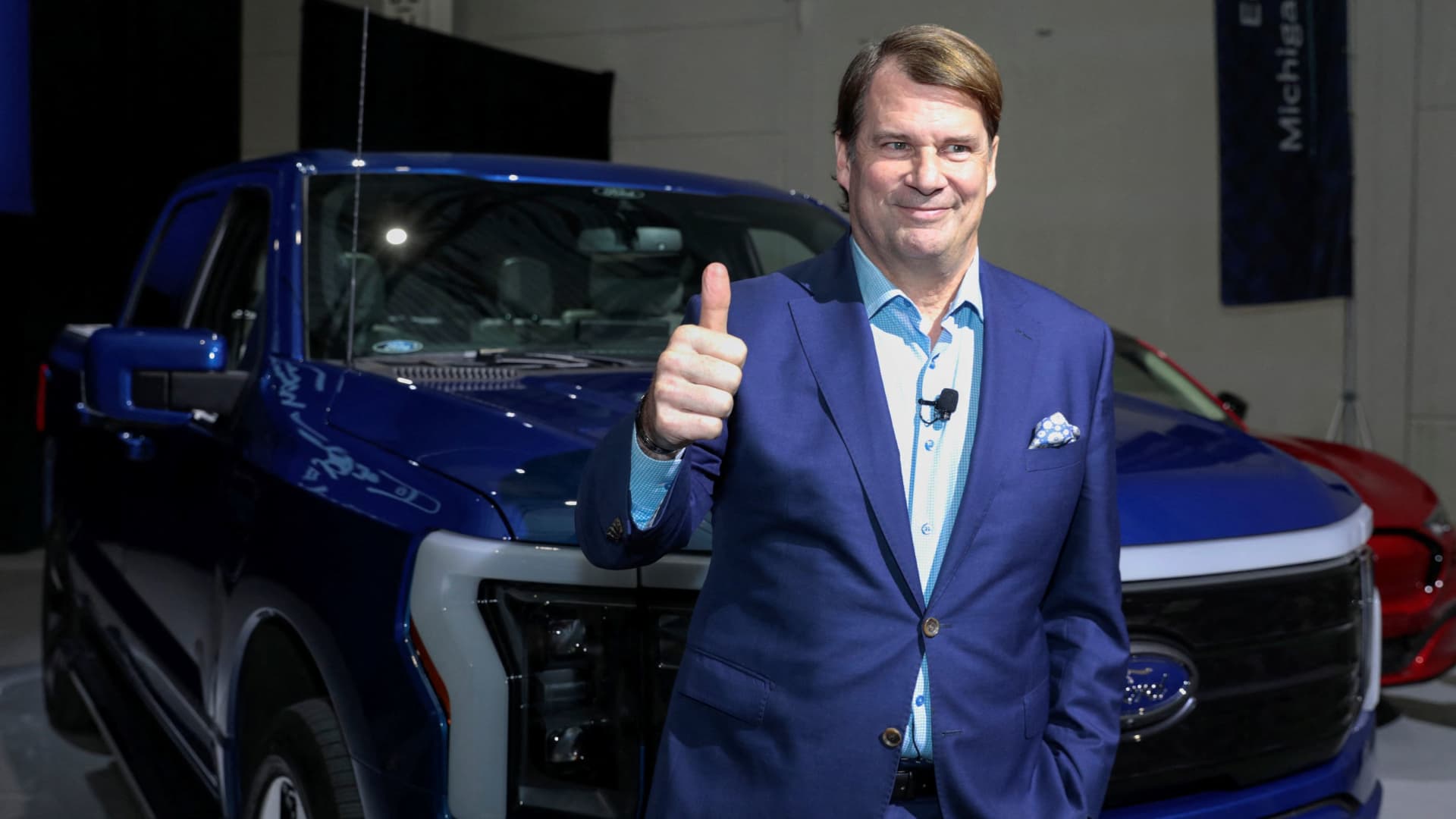 Featured image for "Ford CEO Champions 'Pro' Business Over Tesla in Auto Industry's Future"