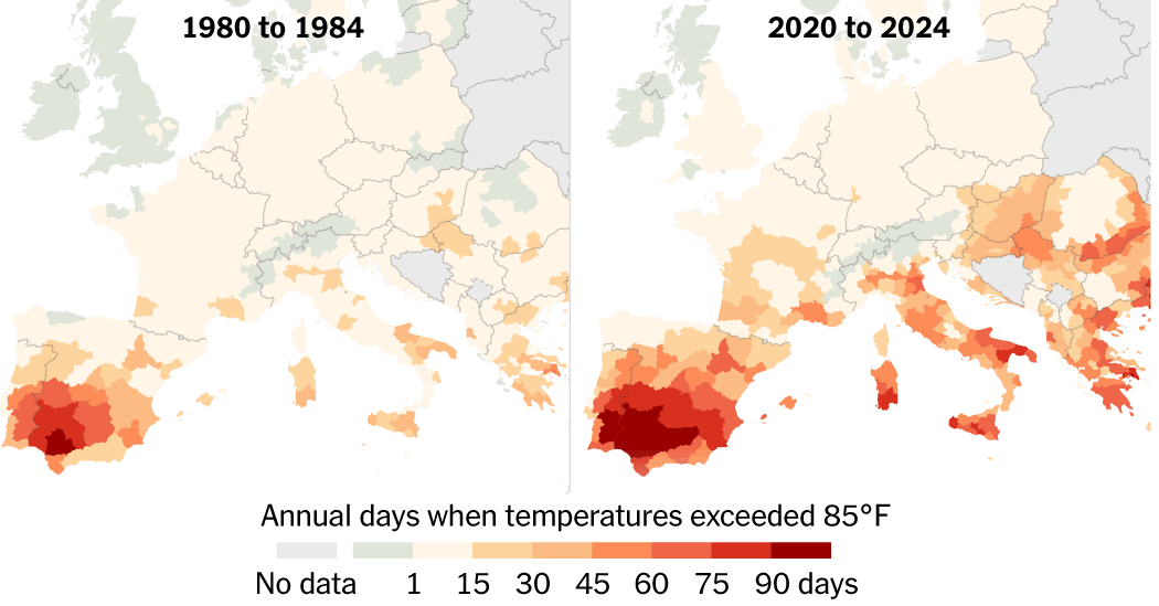 Featured image for Europe's Heat Waves Spark Air-Conditioning Disputes in France