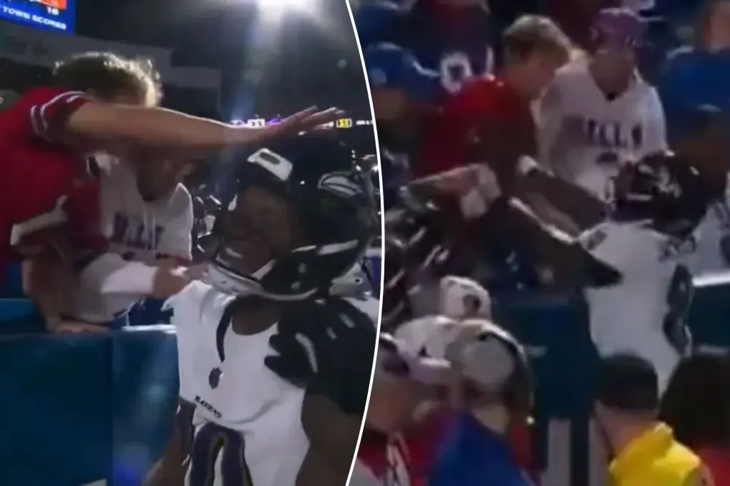 Featured image for NFL bans fan for shoving Lamar Jackson during Ravens game