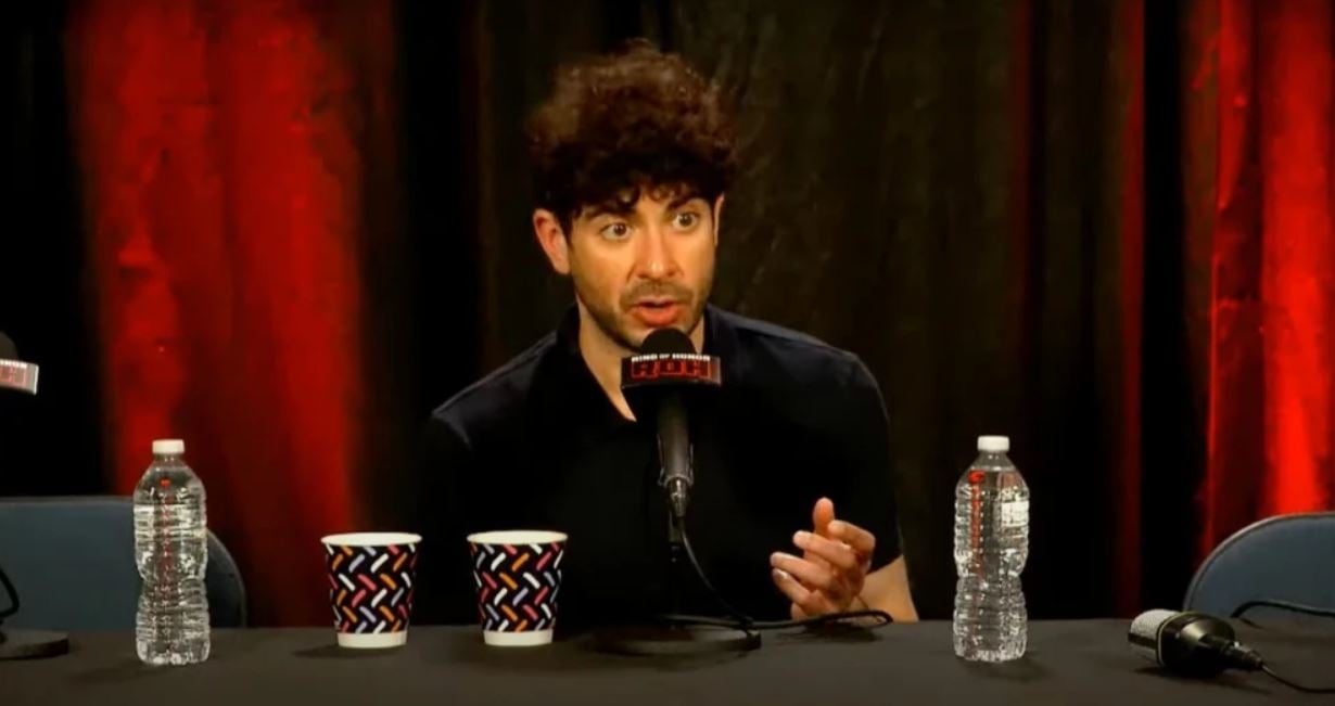 Featured image for Tony Khan discusses ROH Supercard lineup and Mark Briscoe's tag match decision.