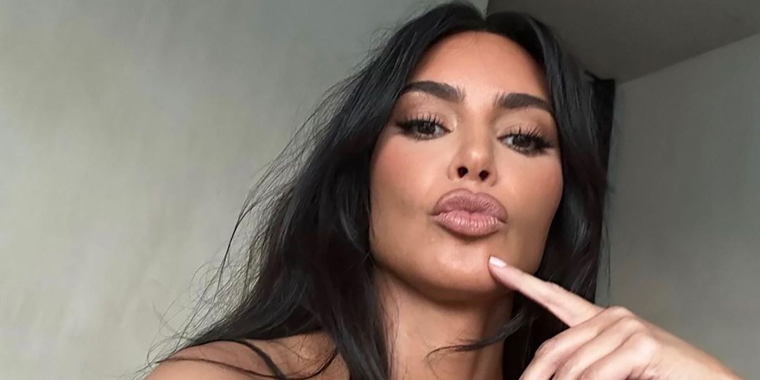 Featured image for Kim Kardashian's Bikini Pics and Duck Lip Poses Draw Criticism on Instagram