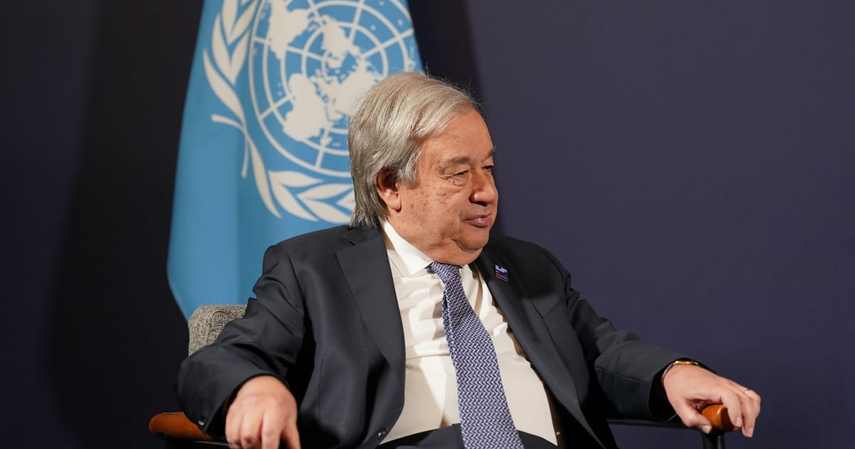"UN Chief Condemns Israel's Tactics in Gaza, Calls for Humanitarian Ceasefire"