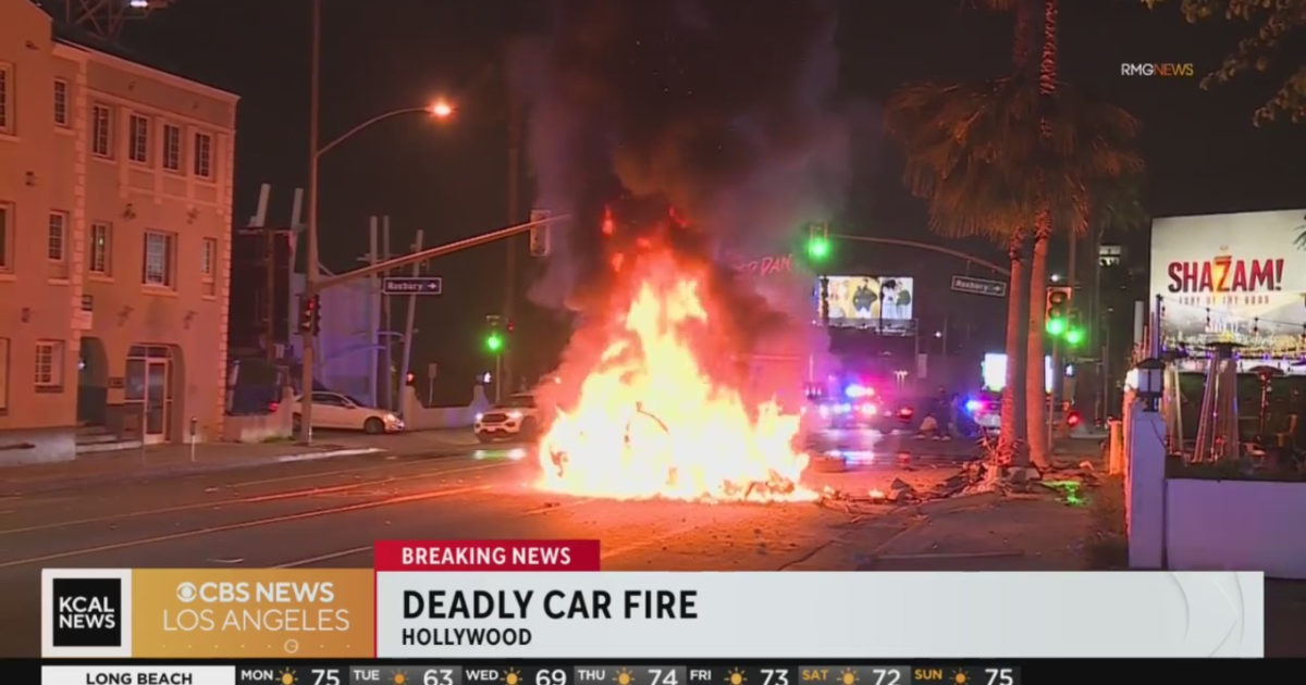 Featured image for Tesla involved in fatal hit-and-run and fiery crash in Hollywood.
