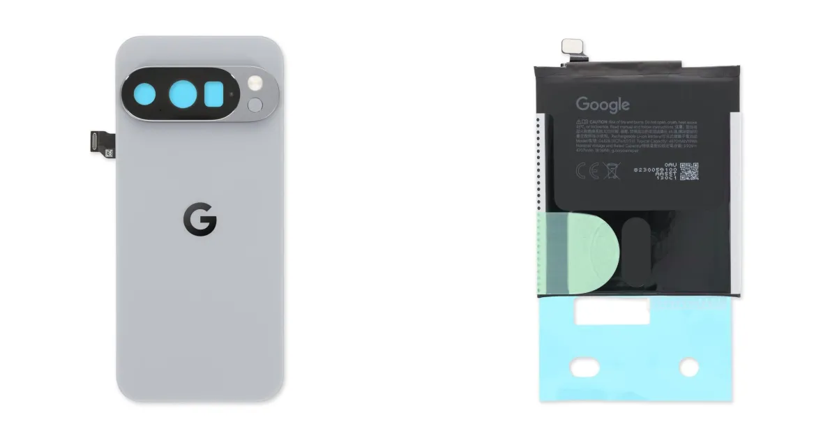 Featured image for Pixel 10 and 10 Pro repair parts now available with mixed pricing