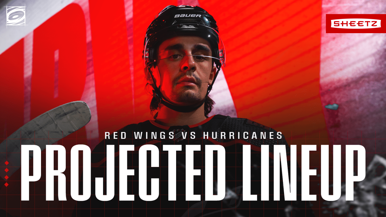 Featured image for "Carolina Hurricanes' Projected Lineup for January 19 Game against Detroit"