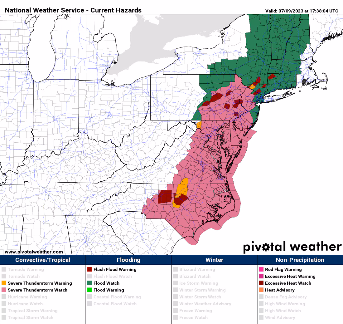 Severe storms and flood watch in effect for D.C.-area