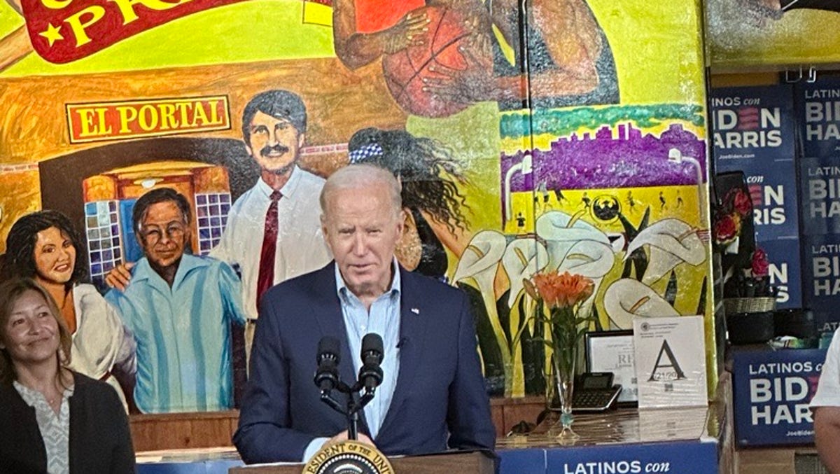 "Biden Courts Hispanic Voters and Tackles Economic Frustrations in Critical 2024 Campaign Swing"