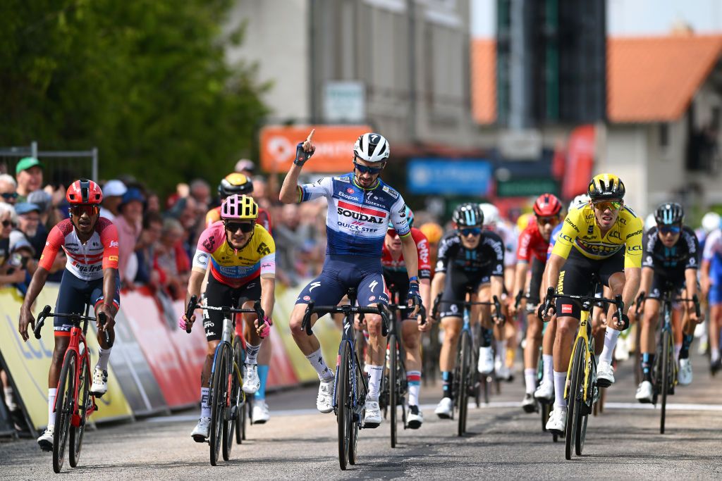 Featured image for Julian Alaphilippe Claims Victory in Stage 2 of Critérium du Dauphiné