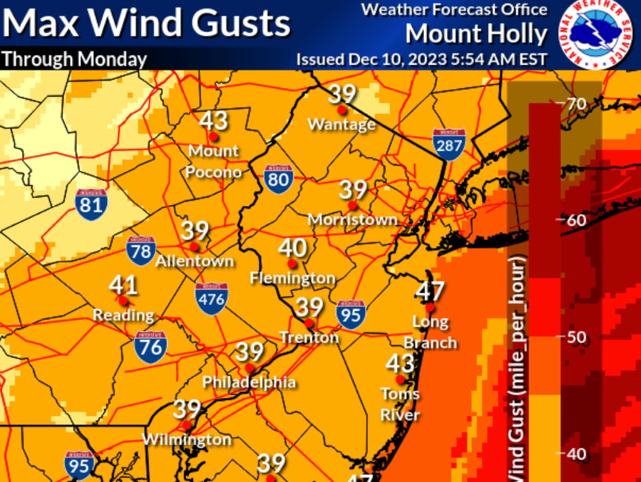 "NJ Braces for Fierce Storm: Snow, Rain, Gale Force Winds Expected"