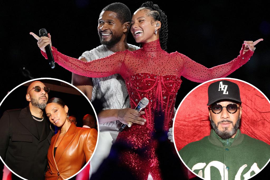 Featured image for "Swizz Beatz Defends Alicia Keys' Super Bowl Performance Amid PDA Controversy"