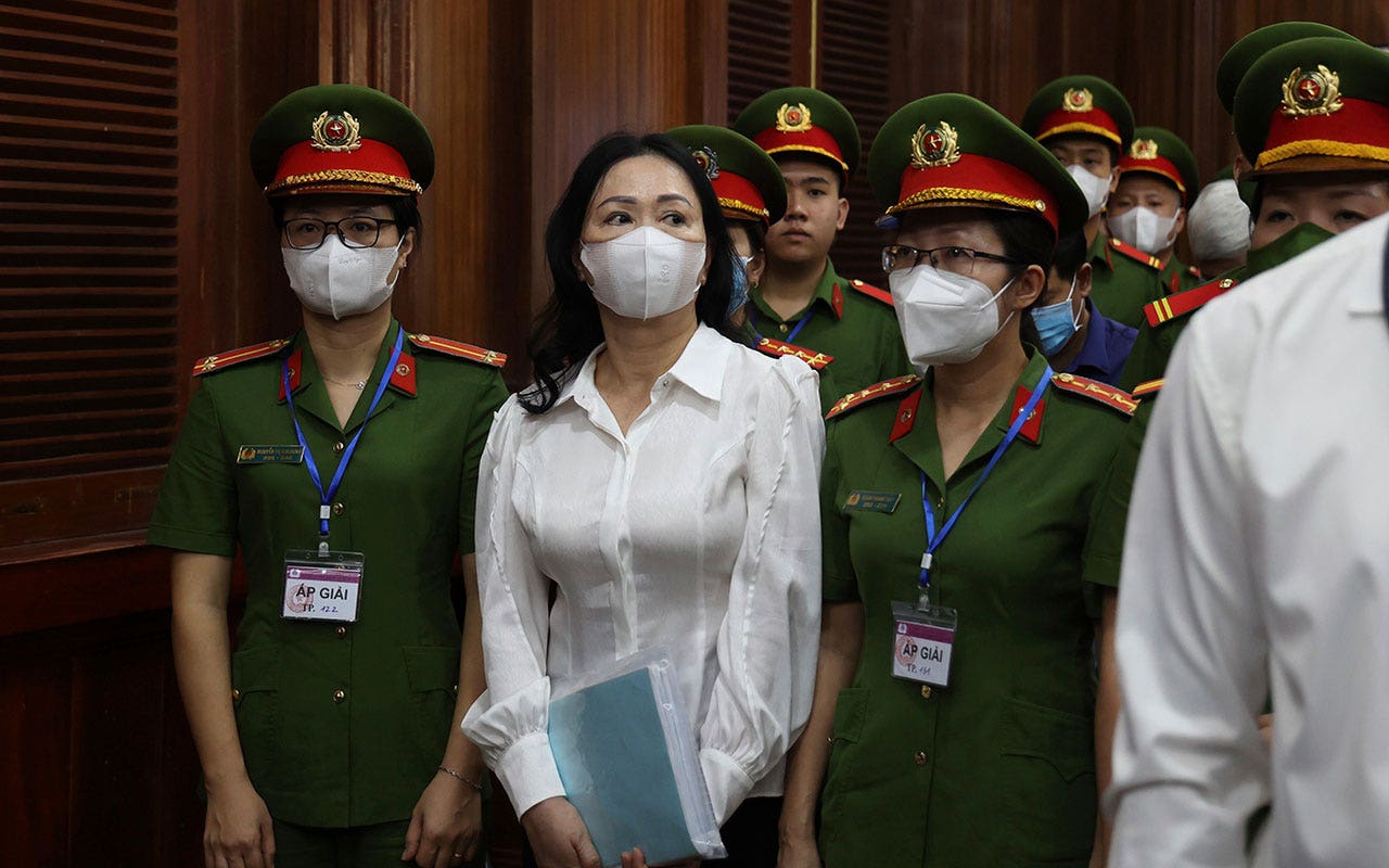 "Vietnam Real Estate Tycoon Faces Trial in $12.5 Billion Corruption Case"