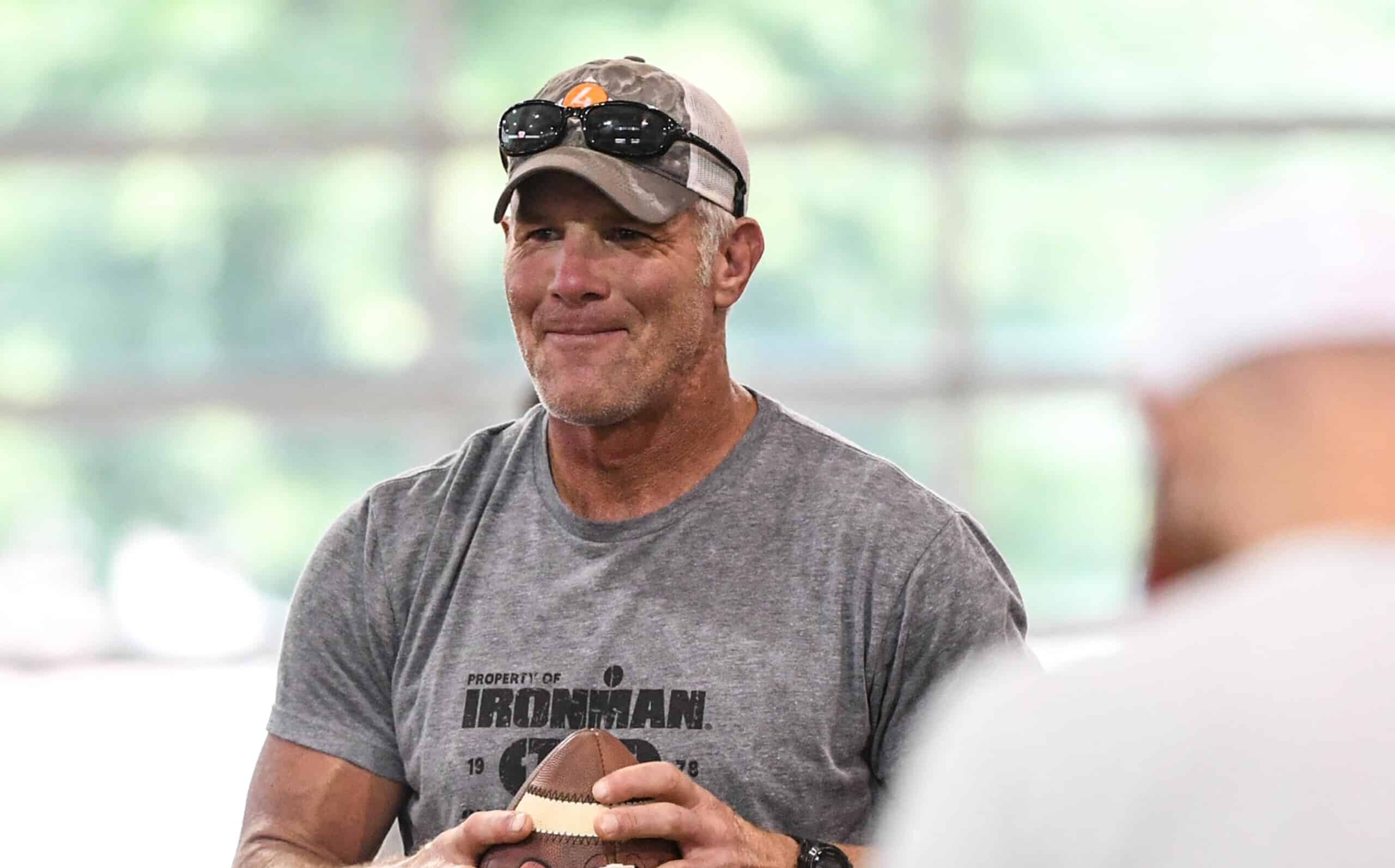 Featured image for Brett Favre implicated in illegal Mississippi funds transfer scandal.