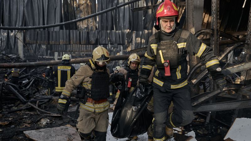 Russian Missile Barrage on Kharkiv Kills at Least Two, Injures Many