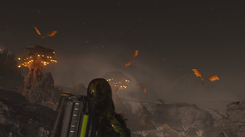 Featured image for "Helldivers 2 Update Unleashes Unseen Flying Bugs and Mysterious New Faction"