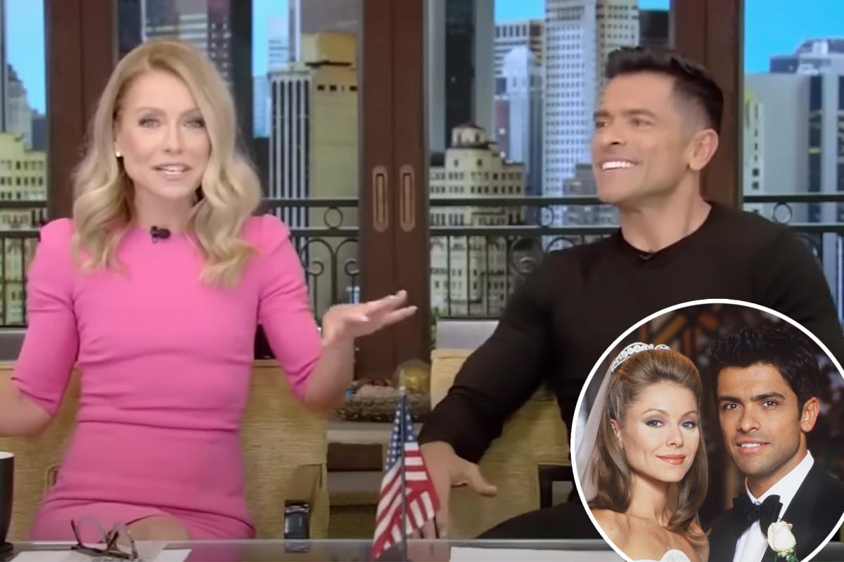 Kelly Ripa and Mark Consuelos reject vow renewal as "kiss of death" for marriage.