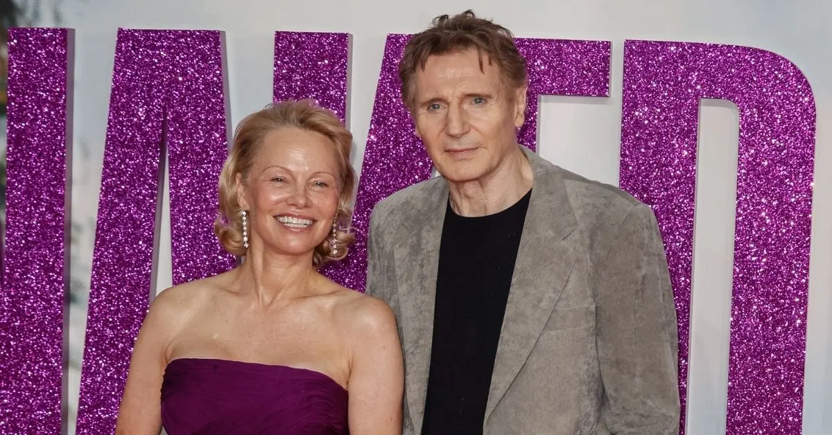 Featured image for Pamela Anderson and Liam Neeson's Romance Was a Publicity Stunt, Sources Say