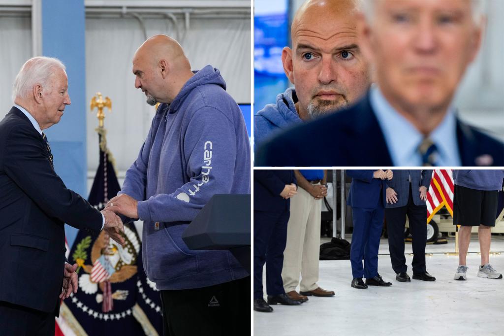 Sen. Fetterman's Speech Struggles Draw Attention During Biden Appearance and Infrastructure Hearing