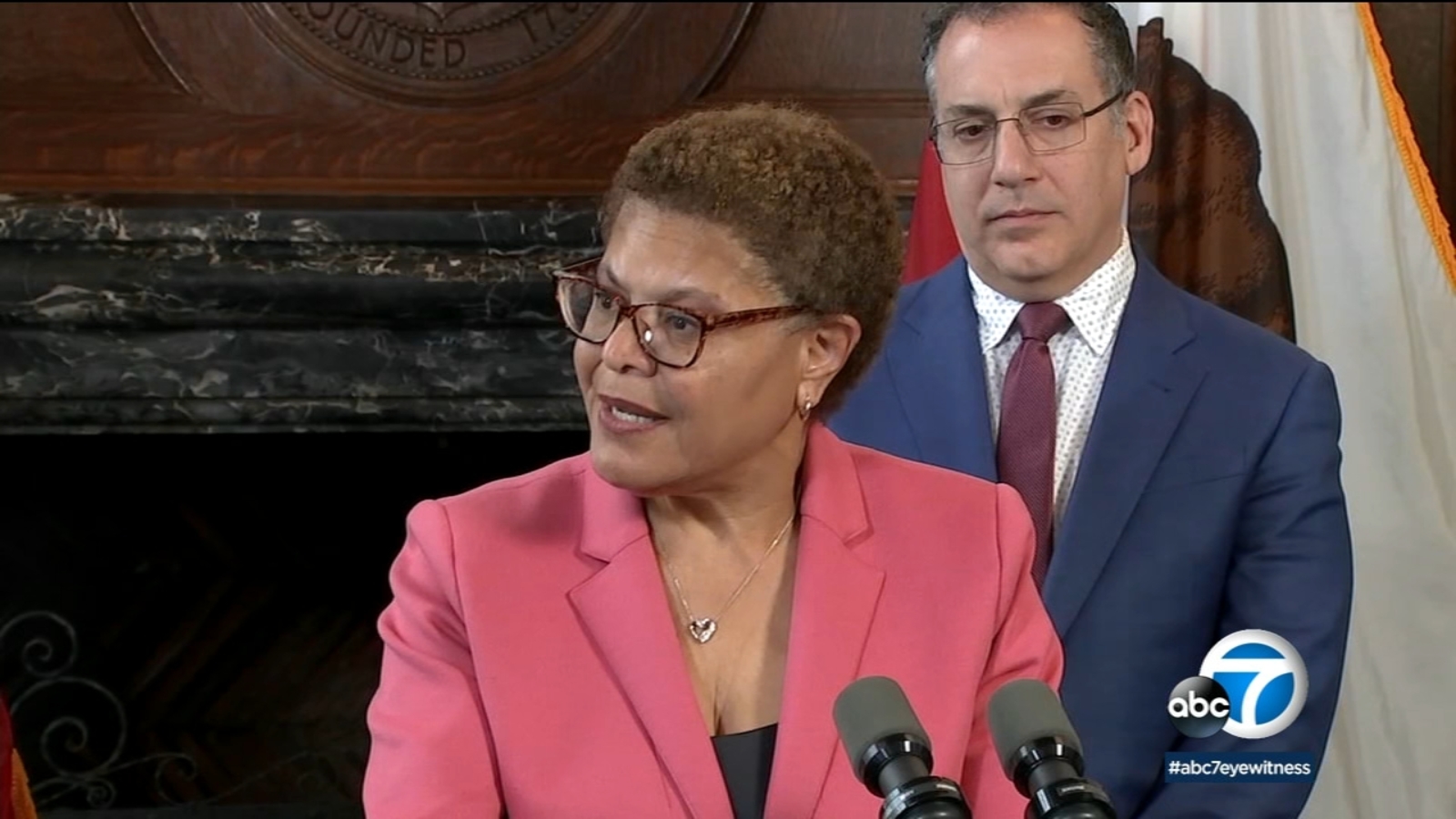 Featured image for LA Mayor Karen Bass signs $13B budget, includes purchase of hotel for homeless housing.