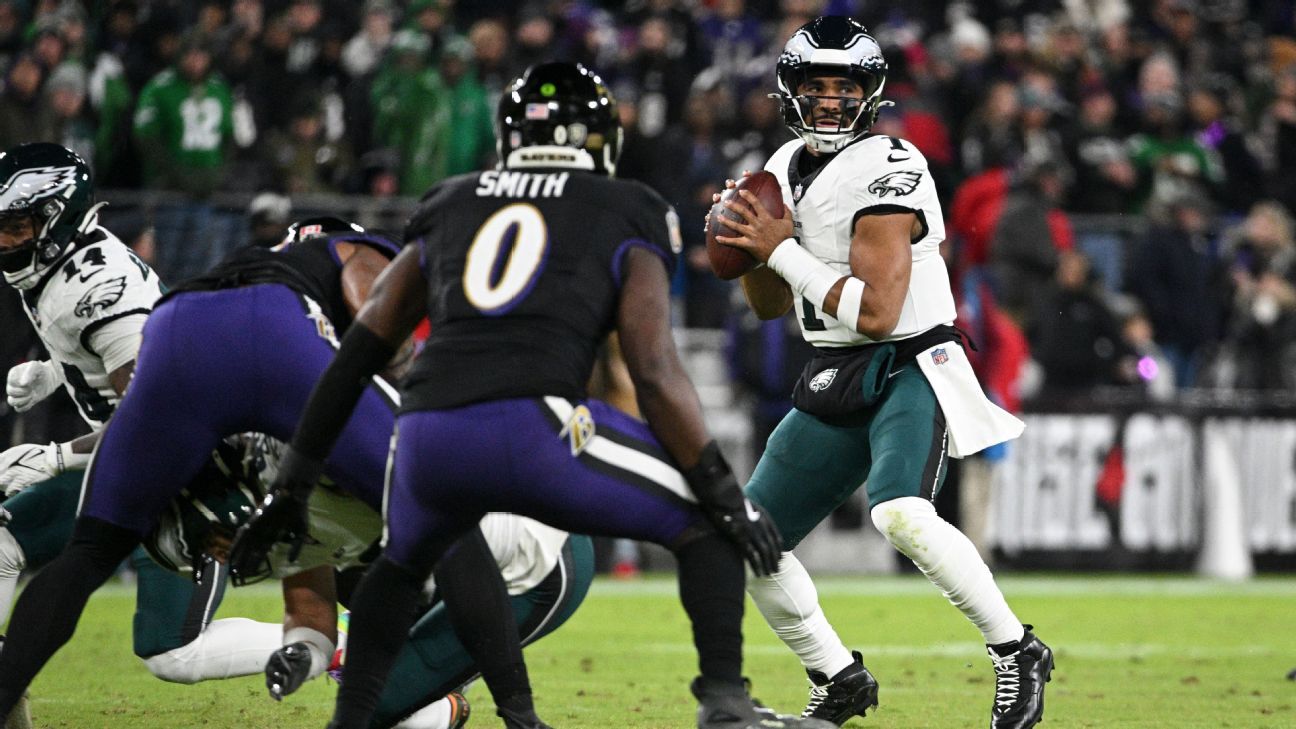 Eagles Triumph Over Ravens with Hurts' Dual TDs and Defensive Prowess