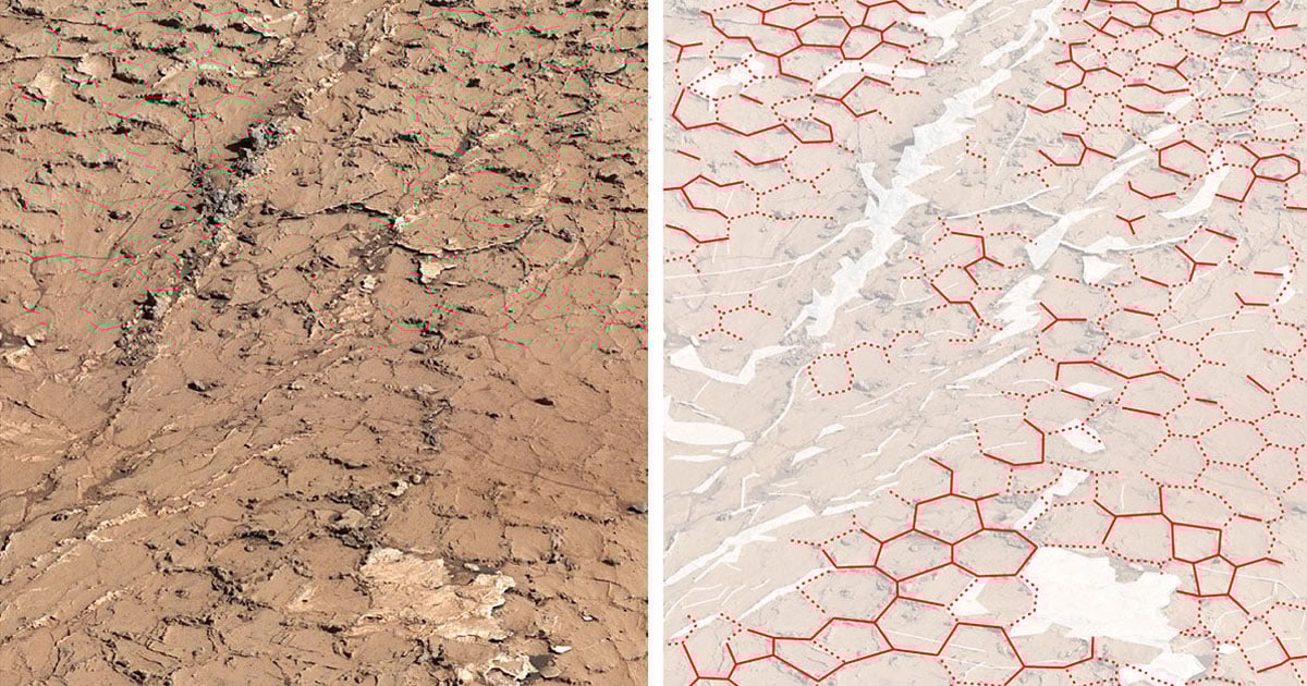 Featured image for Mysterious Hexagonal Pattern on Mars Captivates Scientists