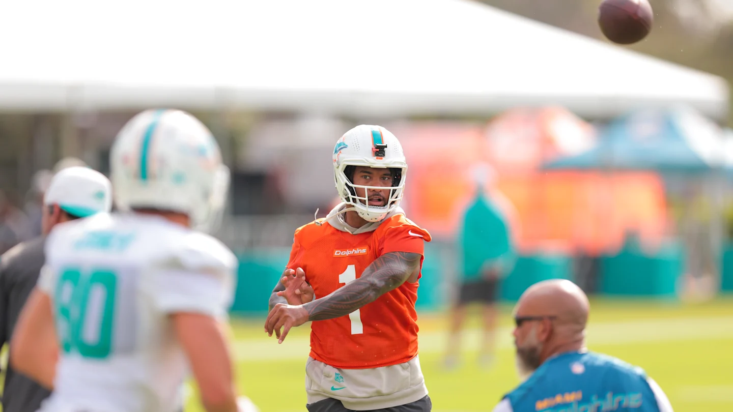 Featured image for Miami Dolphins 2025 Camp Highlights: Ewers Shines and Tua Connects