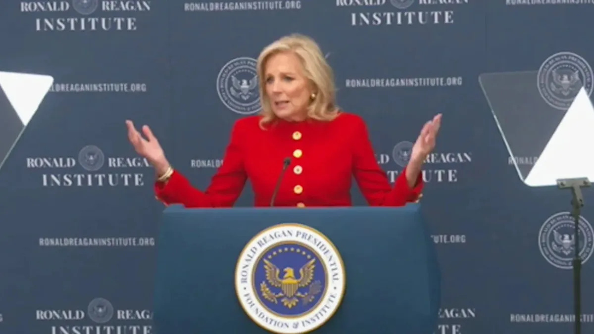 Jill Biden's Applause Line Fails to Impress Audience.